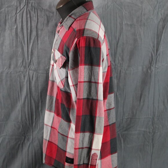 DC Shoes Shirt - Flannel Plaid Pattern - Men's Large - Picture 6 of 10